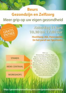 13 Juni Beurs Gezondzijn en Zelfzorg bij Sportrade fit- & wellness