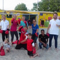 Gratis open les Boksfit vanuit Sportcentrum Energy Haren samen met Tim oosterhoff tijdens de BEachweek in haren 2017