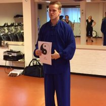 uitleg tijdens workshop voor Individuo over de rol van het Yin Yang symbool binnen de Tai Chi