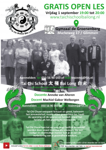 Tai Chi School Bai Long / promotie folder 2017 