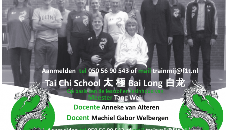 Gratis Openlessen; Tai Chi op vr.  1 sept. & F1Tcircuits op ma. 4 sept.